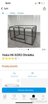 Ohrádka pro psa HUKA 70x120x85 - 5
