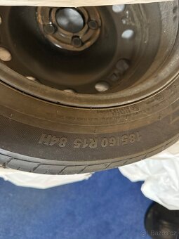 Plechové disky R15 4x vč. letních pneu Kumho Ecowing 185/60 - 5