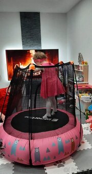 Dětská trampolína, 120 cm, nosnost 80 kg,  s ochrannou sítí - 5