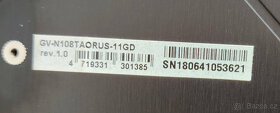 NVidia GTX 1080 ti 11G Gigabyte AORUS - 5