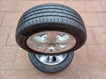 Letní alu sada - originál Škoda 5x100 6Jx15 ET43 5J0601025A - 5