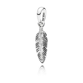 PANDORA - luxusní set řetízku a přívěsku pírko - nové - 5