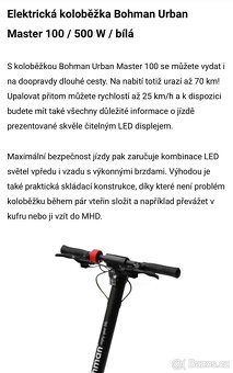 Elektrická koloběžka Bohman - 5