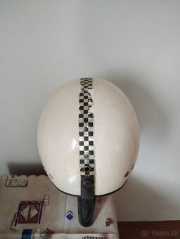Prodám retro helmu na starý motocykl Jawa ČZ velikost 58cm - 5