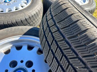 Alu disky 5x120 r15 BMW e36 zimní pneu 195/65 r15 - 5