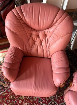 Italská kožená sedačka 3+1+1, 4667 - 5