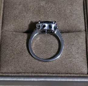 DIAMANTOVÝ PRSTEN SAFÍR 3.95ct. ALGT NEUPRAVOVANÝ - 5