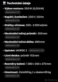 Soustruh na dřevo Rojek KDR 701 - 5