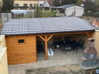Pergoly, chaty, dřevostavby, garážová stání, zahradní domky - 5