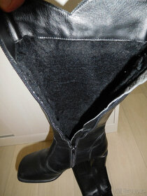 Dámské kožené kozačky vel. 38 - 5