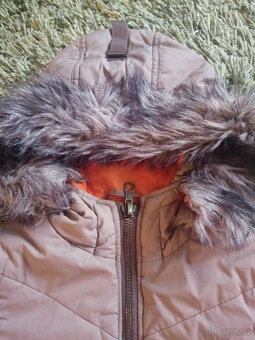 Hnědá zimní bunda vel.134/140 (vesta 2v1) - 5