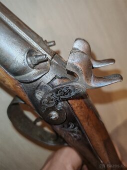 Starožitná perkusní brokovnice - TOP stav.. - 5