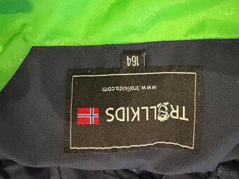 Dětská zimní péřová bunda TROLLKIDS vel. 164 - 5