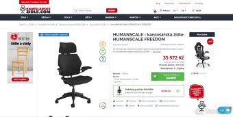 Kancelářská židle HUMANSCALE Freedom (PC 35000,-) - 5