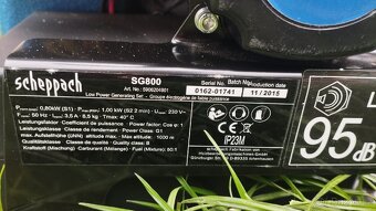 Mini invertorová elektrocentrála Scheppach SG800 - 0,8kW - 5