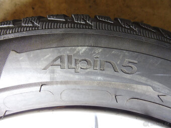 Prodám orig.16" litá kola+zimní pneu. PEUGEOT 307 rv: 2005 - 5