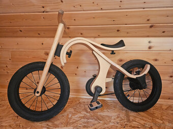 LEG&GO dětské dřevěné odrážedlo s kolem 5v1 - 5