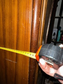 Stará dřevěná skříň / šatník – masiv, retro styl - 5