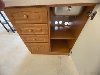 Skříňka ze dřeva horní a spodní díl - 5