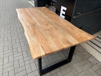 Jídelní stůl masiv akácie 90x180 cm NOVÝ 2. jakost - 5