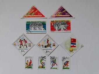 87x známky letadla stavby umění zvířata rostliny sport - 5