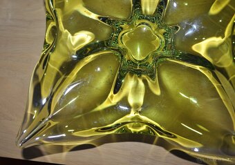 Čtvercová mísa, hutní sklo, Josef Hospodka - 5