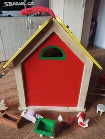 Přenosný dřevěný domeček pro děti - Farma - 5
