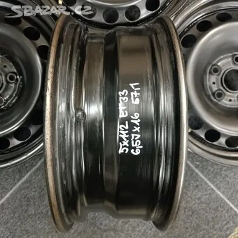 Plechové disky 5x112 ET33 6,5Jx16 57,1 - VW Sharan - 5