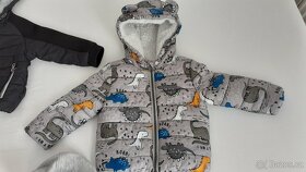Jarní/podzimní/zimní bundičky a vesty vel. 9-12 měsíců - 5