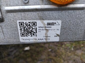 Prodám vlek Agados Handy 21. Pěkný - 5