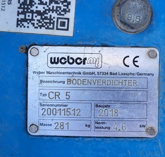 Vibrační deska Weber CR5 - 5