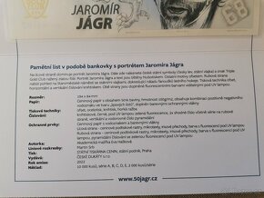 Jaromír Jágr bankovka - 5