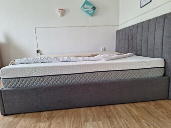 Postelový rám HASLEV s úložným prostorem - 5