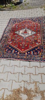 Starý vlněný koberec 190 cm x 130 cm - 5