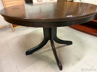 třikrát set dubový stůl se šesti židlemi - 5