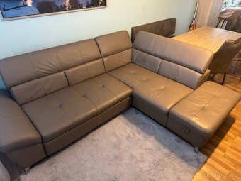 Kožená sedačka, kuchyňský stů, židle a lavice - 5