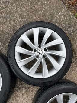 Originální alu kola Škoda 5x112 235/45 R18 Turbine/Pegasus - 5