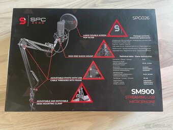 USB mikrofon SPC Gear SM900 + rameno – stream, podcast - 5