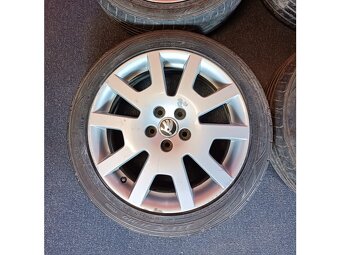 ALU disky Škoda 5x100 R16 s letními pneu 205/45 R16 - 5