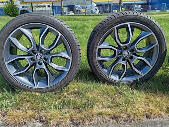Originál ALU kola Škoda Scala Kamiq R18 + zimní pneu - 5