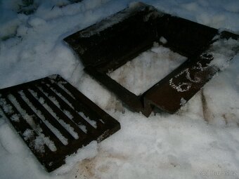 prodám různá stará kamnová dvířka, litinová kamínka bubínek, - 5