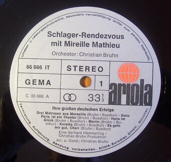 LP Schlager-Rendezvous mit Mireille.. r.1973/258/ - 5