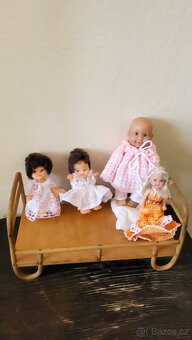 Staré panenky,postýlka - 5