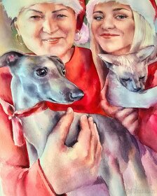 Portrét domácího mazlíčka. Malování psů - 5