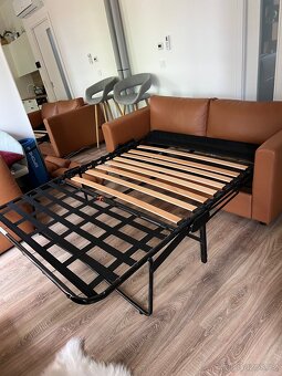 Kožená Sedačka VIMLE z IKEY 190cm, 2místná rozkládací - 5