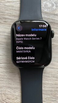 Apple Watch 7 Series 45mm zelené + černý sportovní řemínek - 5