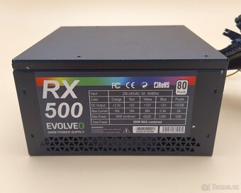 Prodám PC zdroj Evolveo RX500 RGB - 5