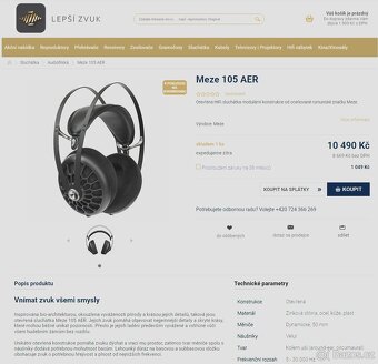 Nová HiFi sluchátka Meze 105 AER se zárukou 24 měsíců - 5