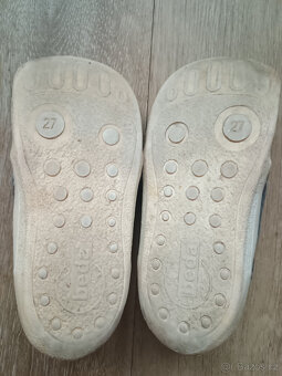 Barefoot dětské tenisky Beda - Trucks textilní šedé vel. 27 - 5