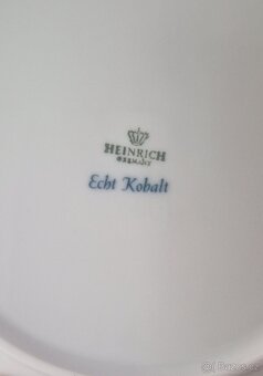 Heinrich Germany, pravý kobalt, porcelán servis - 5
